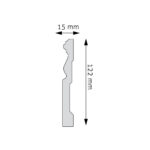 Plintă Decorativă Durotec 09, 244 x 12 x 1.5 cm - imagine 2