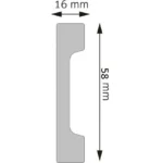 Plintă Decorativă Durotec 27, 244 x 5.7 x 1.6 cm - imagine 2