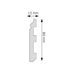 Plintă Decorativă Durotec 07, 244 x 8.3 x 1.3 cm - imagine 2