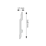 Plintă Decorativă Durotec 25, 244 x 14.8 x 1.7 cm - imagine 2