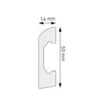 Plintă Decorativă Durotec 04, 244 x 4.95 x 1.4 cm - imagine 2