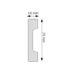 Plintă Decorativă Durotec 23, 244 x 7 x 1.6 cm - imagine 2