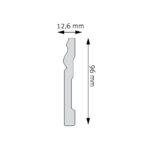 Plintă Decorativă Durotec 08, 244 x 9.6 x 1.2 cm - imagine 2