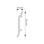 Plintă Decorativă Durotec 16, 244 x 8.3 x 2 cm - imagine 2