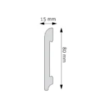 Plintă Decorativă Durotec 11, 244 x 8 x 1.5 cm - imagine 2