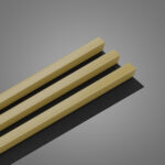 Riflaj decorativ Linea Slim 3, auriu  / negru - imagine 4