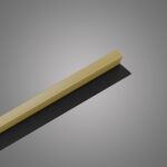 Riflaj decorativ Linea Slim 3, auriu  / negru - imagine 5