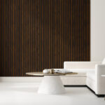 Riflaj decorativ Linea Slim 3, alun / negru - imagine 7