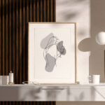 Riflaj decorativ Linea Slim 3, alun / negru - imagine 6