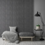 Riflaj decorativ Linea Slim 3, urban / negru