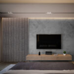 Riflaj decorativ Linea Slim 3, urban / negru - imagine 4