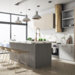 Riflaj decorativ Linea Slim 3, japandi / negru - imagine 4