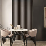 Riflaj decorativ Linea Slim 3, japandi / negru - imagine 6