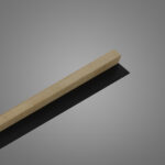 Riflaj decorativ Linea Slim 3, stejar / negru - imagine 6