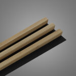 Riflaj decorativ Linea Slim 3, stejar / negru - imagine 5