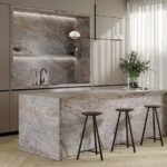 Lastra Ceramica Portelanata Sarrancolin Mat 162 x 323 x 1.2 cm - ST - imagine 2