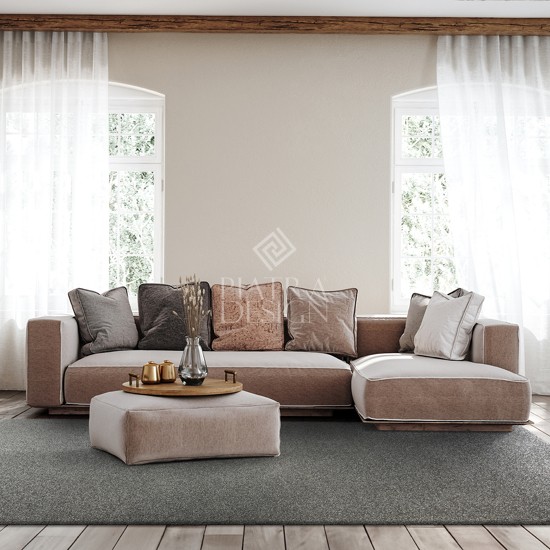 Home mockup, living room interior Mocheta interior Fame Enso recycle, latime rola 4m - imagine 1