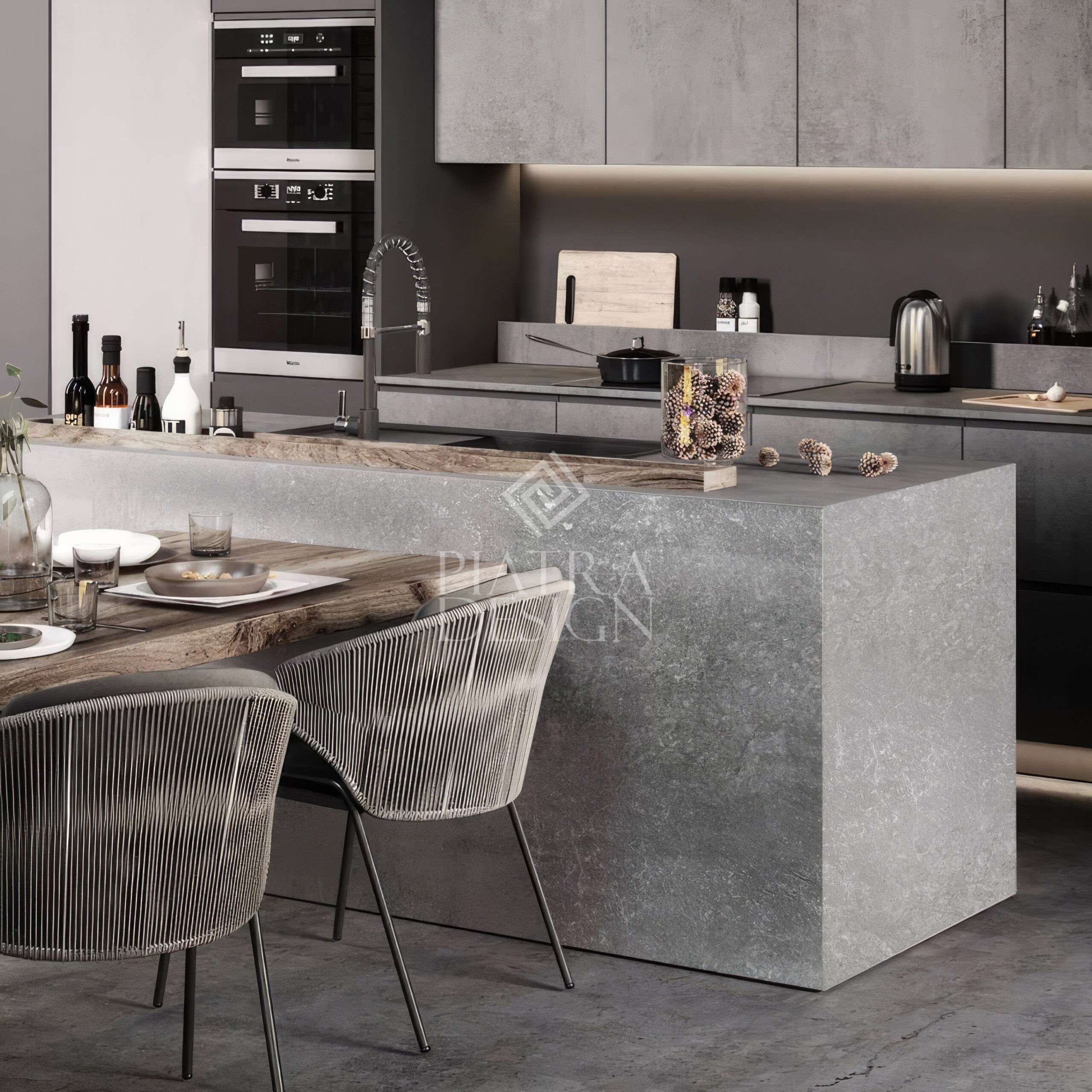 Lastra Marmura Melly Grey Periat GR2 cm Lastra Marmura MM Grey Velvet Periat GR2 cm - imagine 1