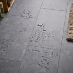 Parchet SPC Gri Ciment Concrete Dark Cu Izolatie Rigio 6056133 - imagine 2