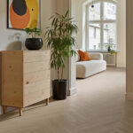 Parchet Lemn Stratificat, Stejar Albit Herringbone, B-163209 - imagine 3