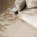 Parchet Lemn Stratificat, Stejar Albit Herringbone, B-163209 - imagine 2