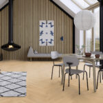Parchet Lemn Stratificat, Stejar Albit Herringbone, B-163210 - imagine 2