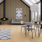 Parchet Lemn Stratificat, Stejar Alb Herringbone, B-163211 - imagine 2