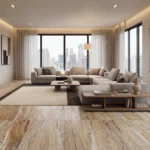 Placi Travertin Woodvein VC Slefuit Chituit 30.5 x 90 x 1.2 cm