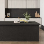 Lastra Ceramica Portelanata Argento Nero Mat 160 x 320 x 1.2 cm