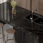 Lastra Ceramica Portelanata Marron Glace Lucios 160 x 320 x 1.2 cm - imagine 2