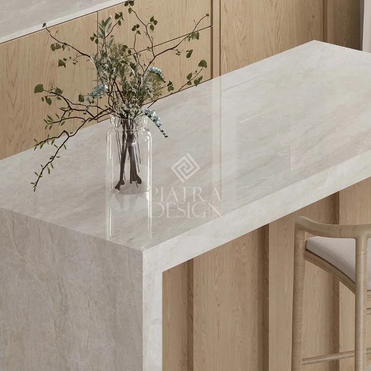 Lastra Ceramica Portelanata Taj Mahal Lucios 160 x 320 x 1.2 cm (3) Lastra Ceramica Portelanata Taj Mahal Lucios 160 x 320 x 1.2 cm - imagine 1