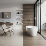 Placa Deck Ceramic ExaDeck Teak 121,7 x 14,1 x 2,6 cm